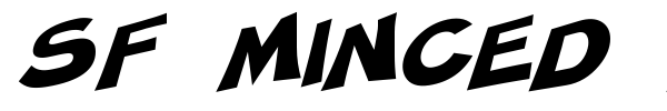 SF Minced Meat font preview